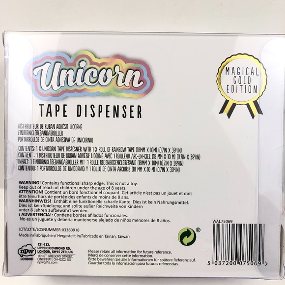 Unicorn Office Unicorn Tape Dispenser Magical Gold Edition Poshmark